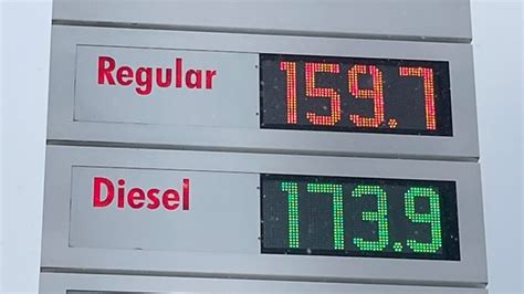 gas prices in nb going up or down this week